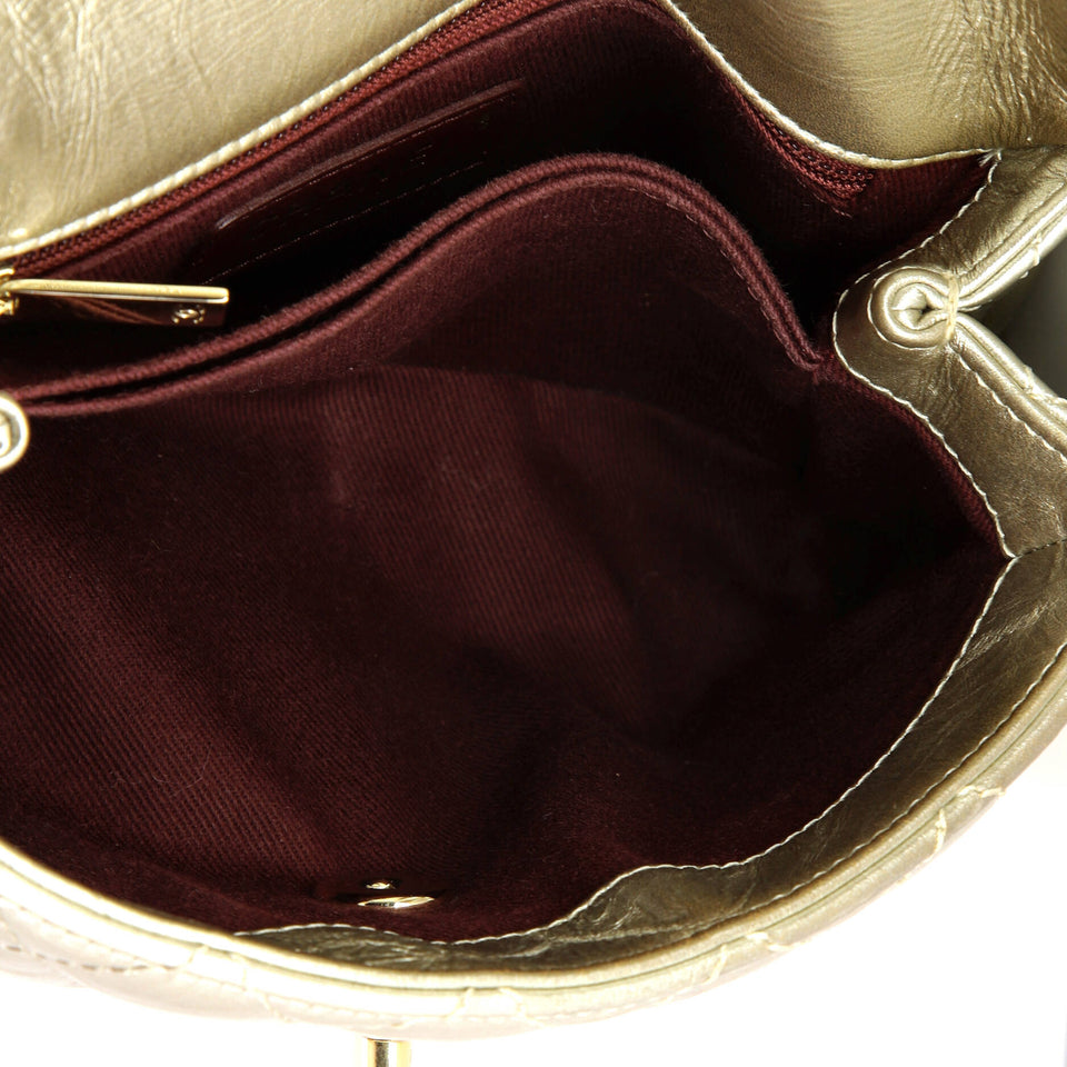 Coco Top Handle Bag Quilted Aged Calfskin Mini