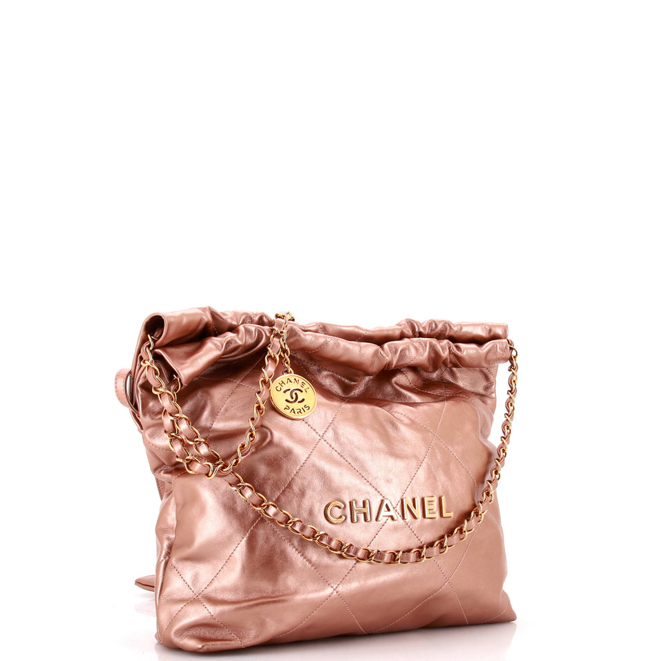 22 Chain Hobo Quilted Calfskin Small