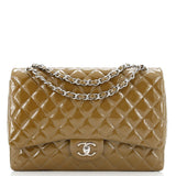 Classic Double Flap Bag Quilted Patent Jumbo