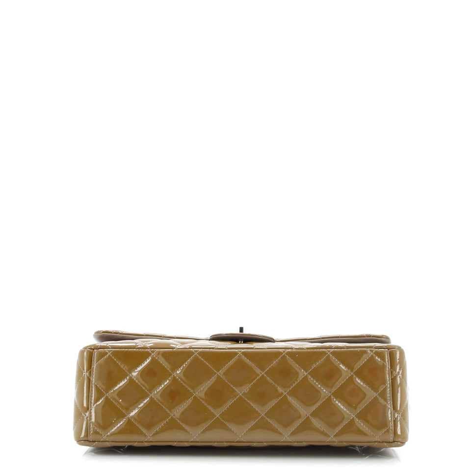 Classic Double Flap Bag Quilted Patent Jumbo