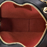 CC in Love Heart Clutch with Chain Quilted Lambskin