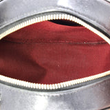 19 Round Clutch with Chain Quilted Leather