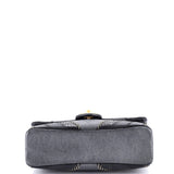 Cuba CC Flap Bag Whipstitch Chevron Leather and Python Medium