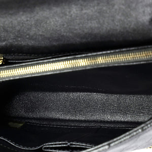 Cuba CC Flap Bag Whipstitch Chevron Leather and Python Medium