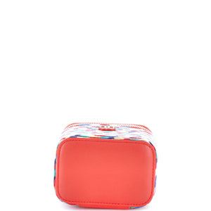 Classic Vanity Case with Chain Multicolor Embroidered Thread Mini