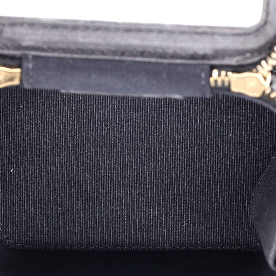 Vanity Case with Pearl Chain Quilted Lambskin Mini