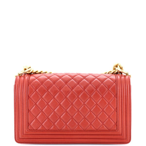 Boy Flap Bag Quilted Calfskin Old Medium