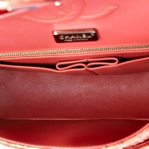 Classic Double Flap Bag Python Medium
