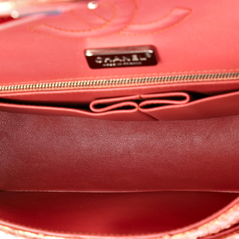 Classic Double Flap Bag Python Medium
