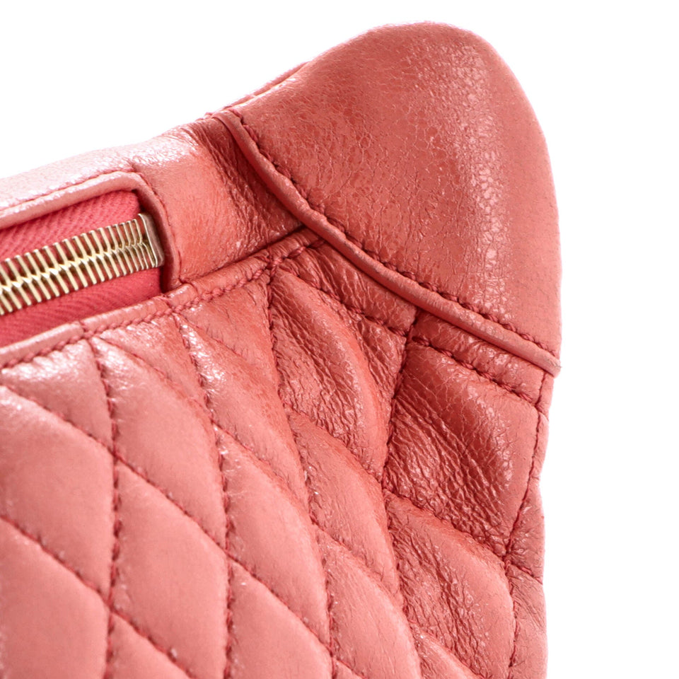 Bi Classic Waist Bag Quilted Crumpled Calfskin