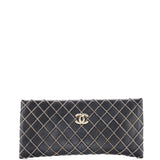 CC Chain Quilted Clutch Lambskin