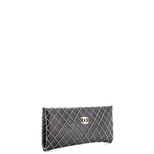 CC Chain Quilted Clutch Lambskin