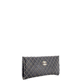 CC Chain Quilted Clutch Lambskin