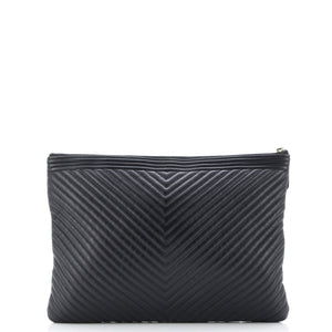 Boy O Case Clutch Chevron Calfskin Medium