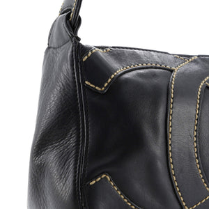 CC Stitch Shoulder Bag Leather Small