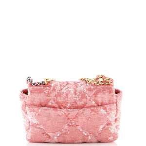 19 Flap Bag Quilted Sequins Medium