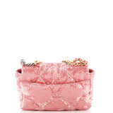 19 Flap Bag Quilted Sequins Medium