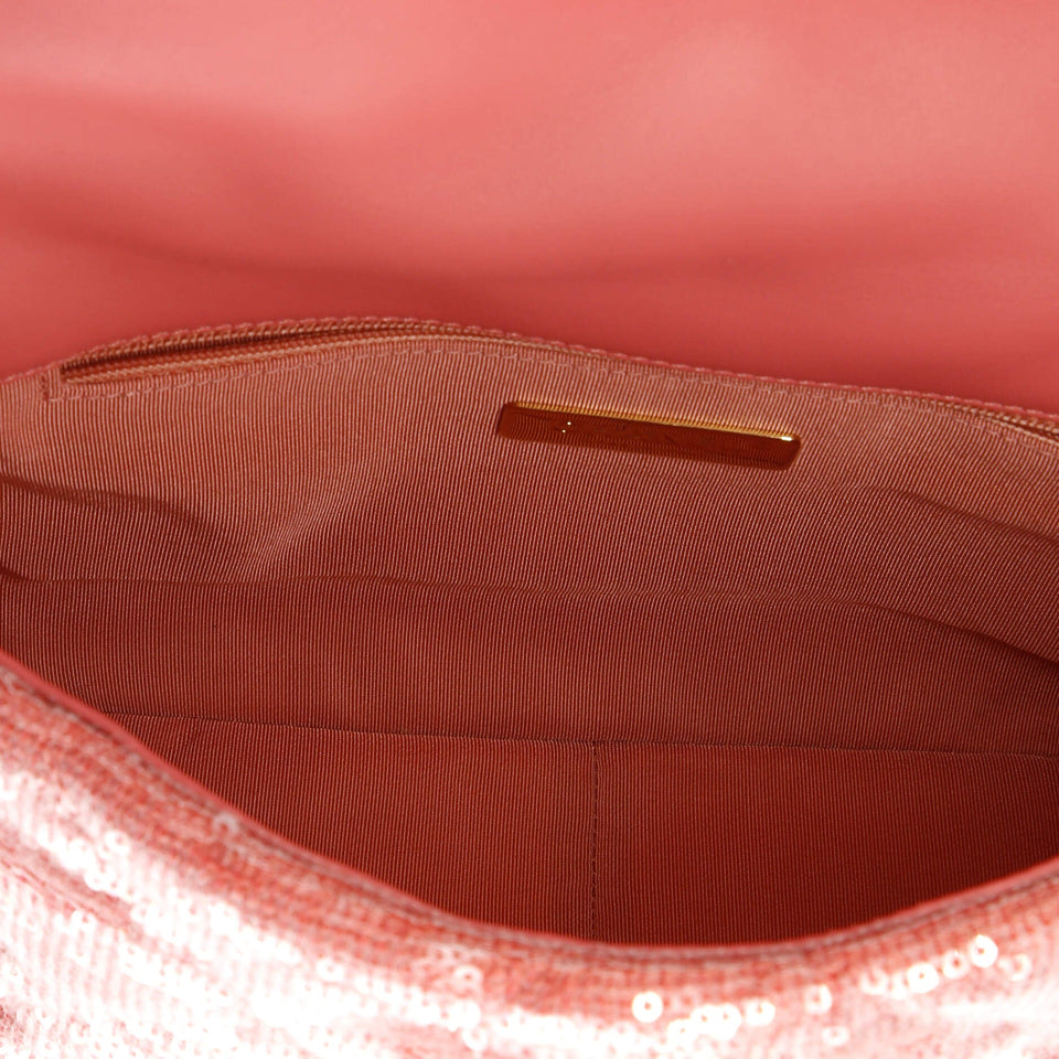 19 Flap Bag Quilted Sequins Medium