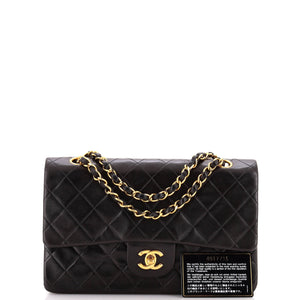 Vintage Classic Double Flap Bag Quilted Lambskin Medium