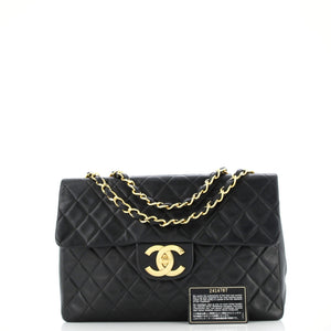 Vintage Classic Single Flap Bag Quilted Lambskin Maxi
