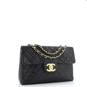 Vintage Classic Single Flap Bag Quilted Lambskin Maxi