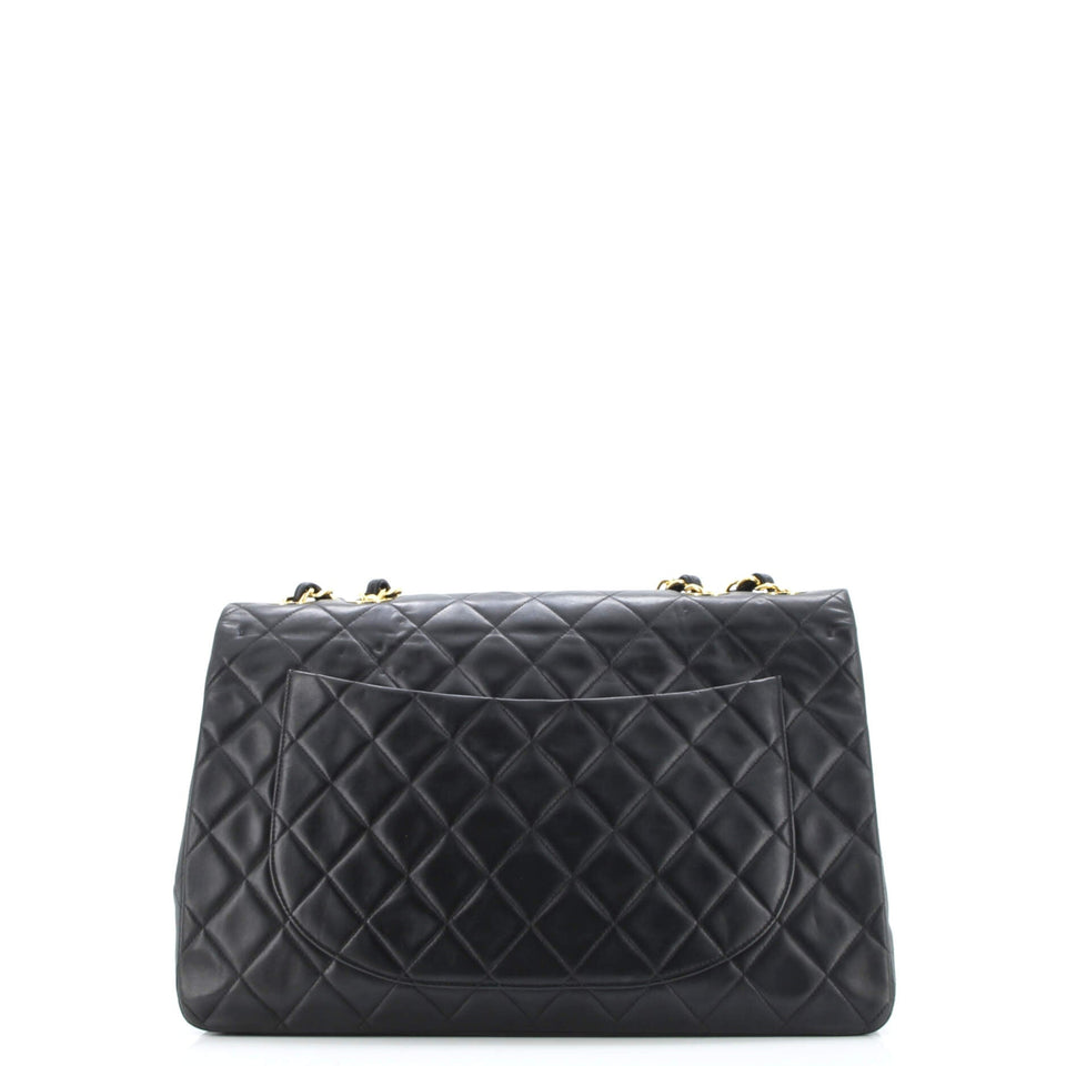 Vintage Classic Single Flap Bag Quilted Lambskin Maxi