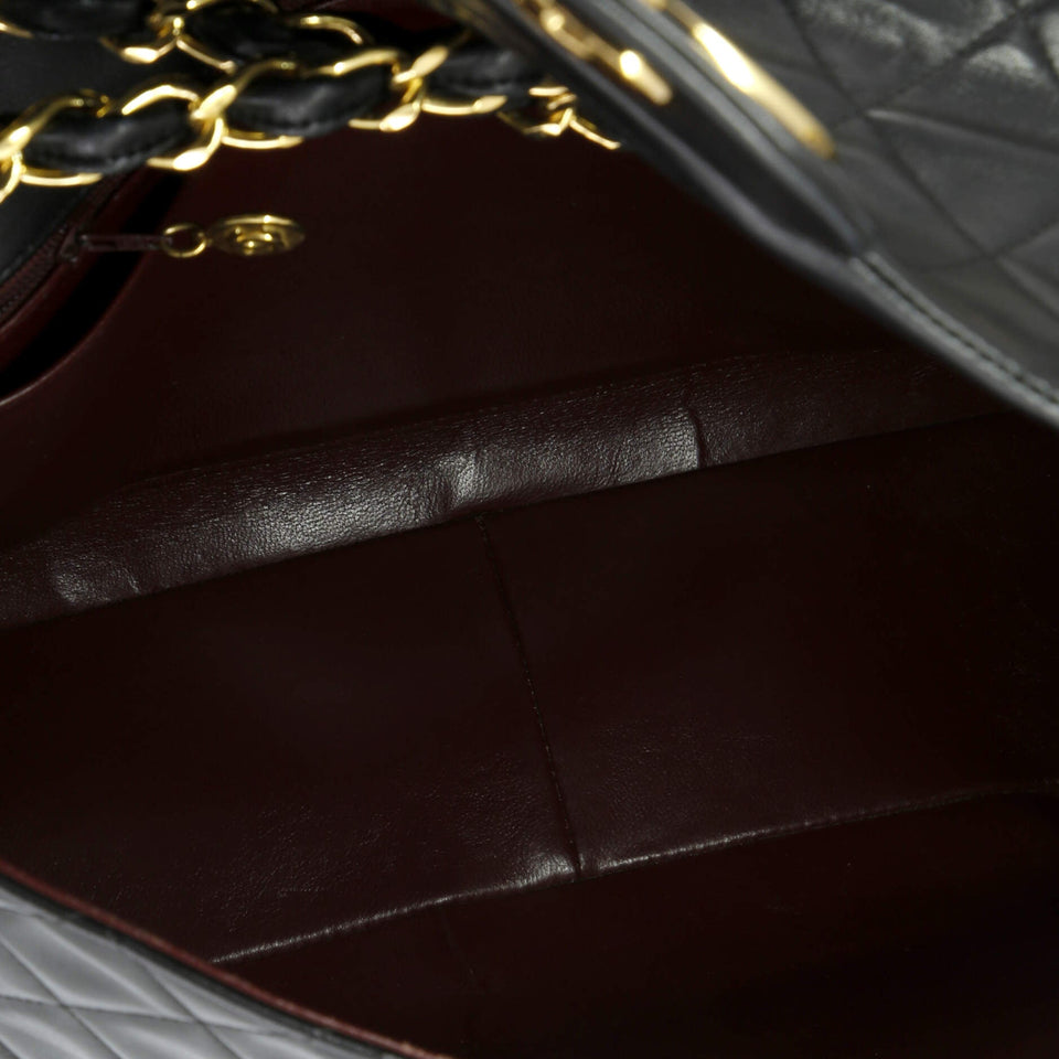 Vintage Classic Single Flap Bag Quilted Lambskin Maxi