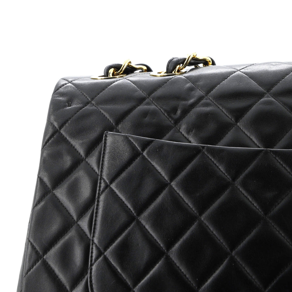 Vintage Classic Single Flap Bag Quilted Lambskin Maxi
