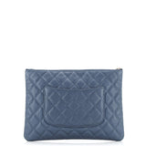 O Case Clutch Quilted Caviar Medium