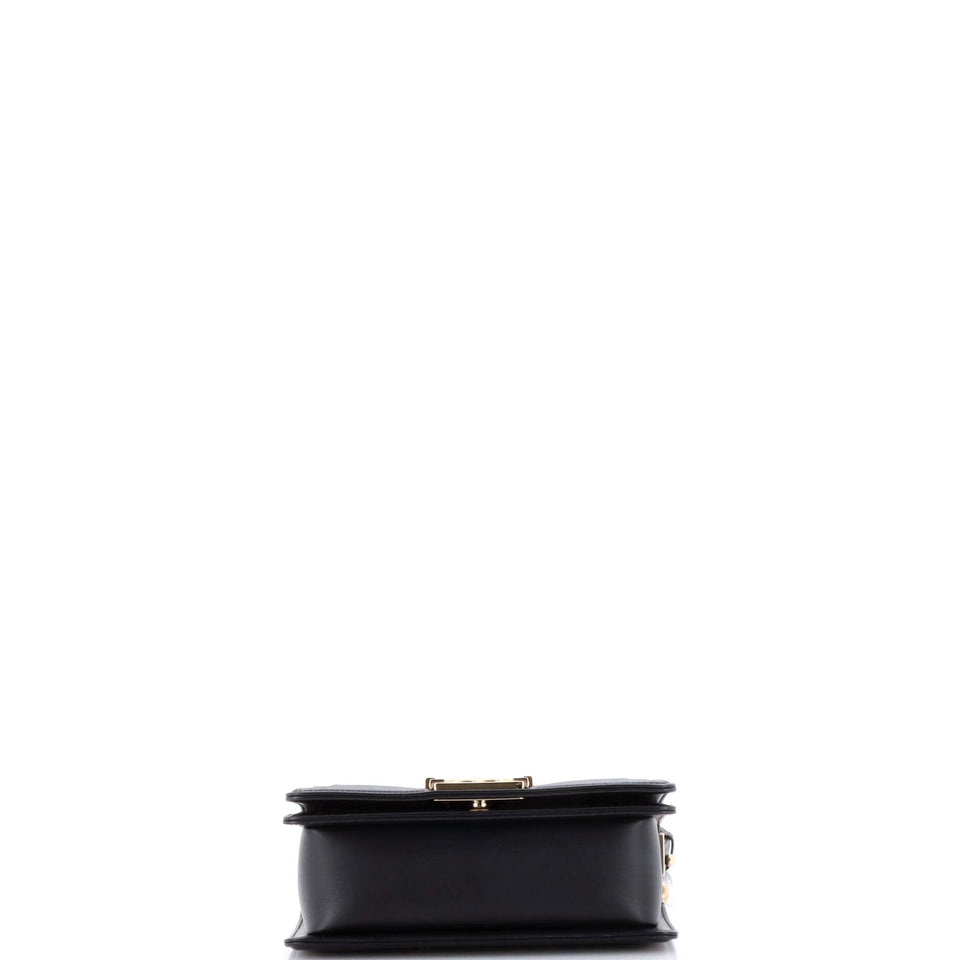 Boy Flap Bag Chain Embellished Quilted Lambskin Small