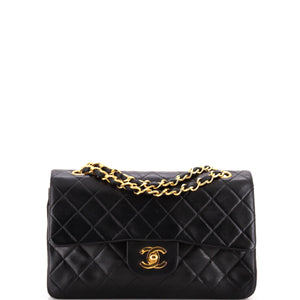 Vintage Classic Double Flap Bag Quilted Lambskin Small