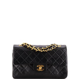 Vintage Classic Double Flap Bag Quilted Lambskin Small