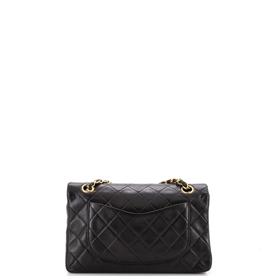 Vintage Classic Double Flap Bag Quilted Lambskin Small