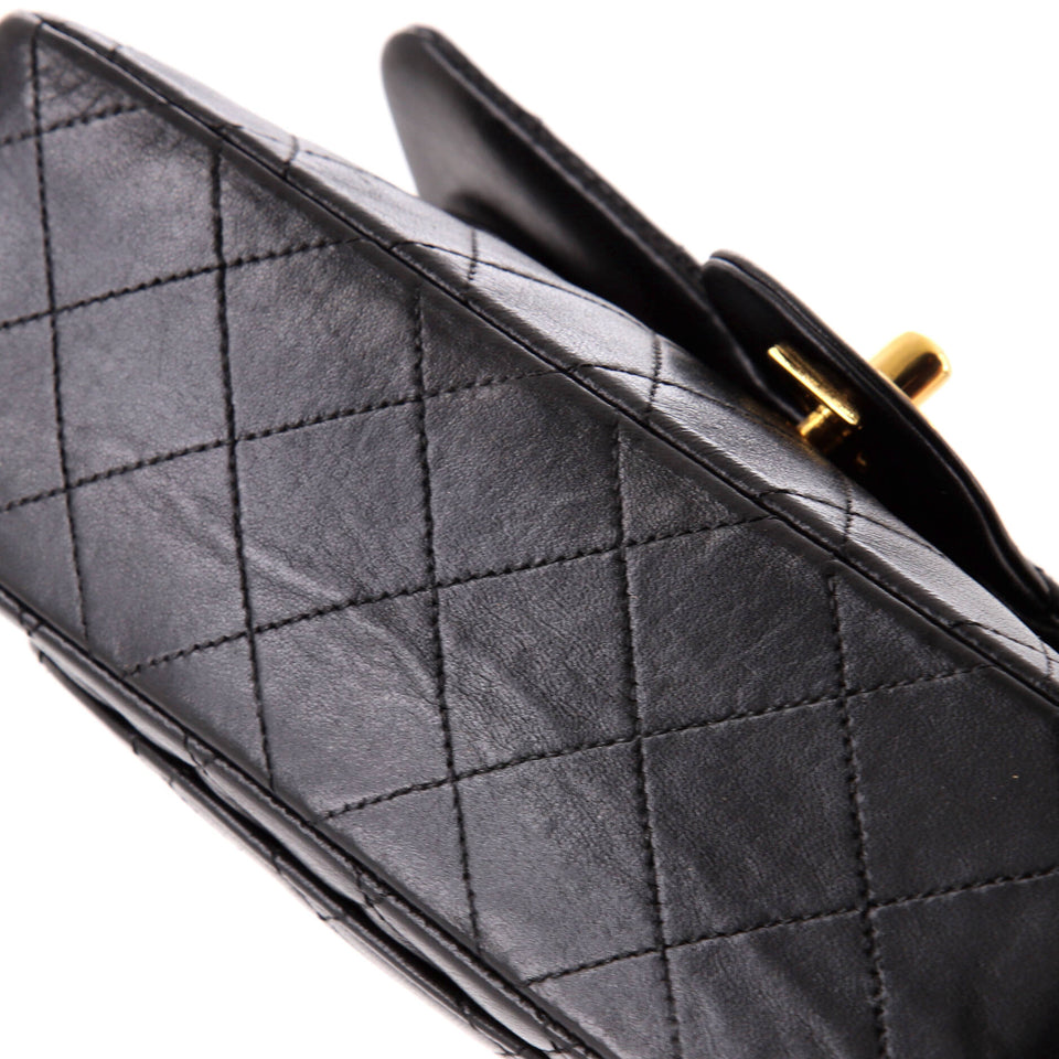 Vintage Classic Double Flap Bag Quilted Lambskin Small
