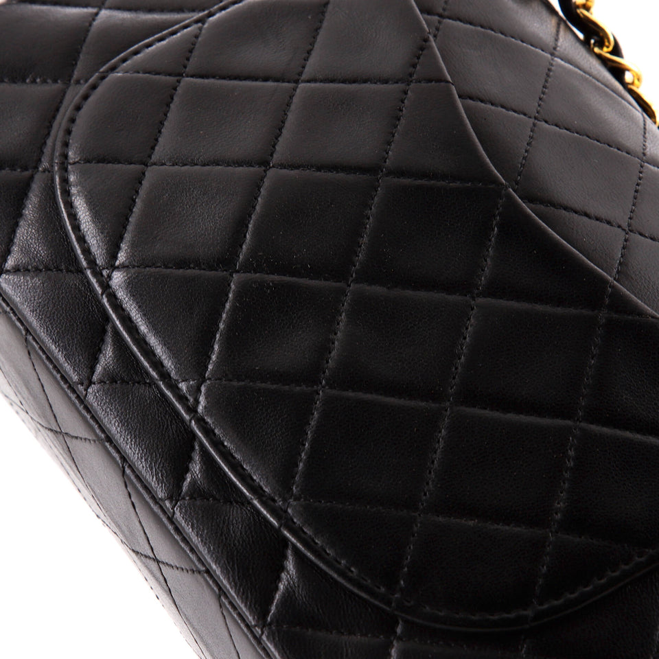 Vintage Classic Double Flap Bag Quilted Lambskin Small