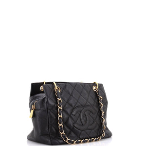 Petite Timeless Tote Quilted Caviar