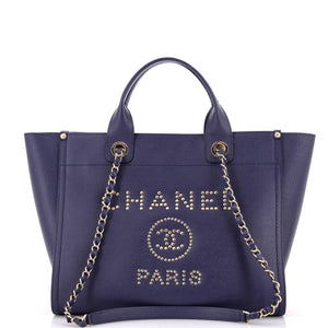 Deauville Tote Studded Caviar Small