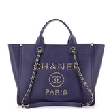 Deauville Tote Studded Caviar Small