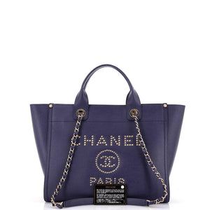 Deauville Tote Studded Caviar Small
