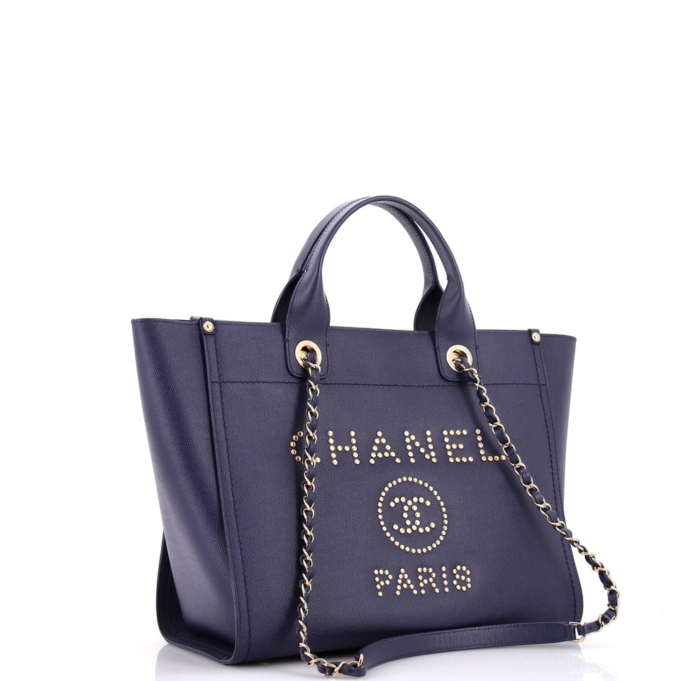 Deauville Tote Studded Caviar Small
