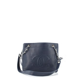 Vintage Front Pocket Tote Caviar Small
