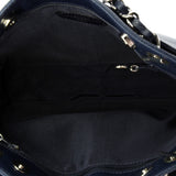 Vintage Front Pocket Tote Caviar Small