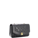 Vintage Diana Flap Bag Quilted Lambskin Small