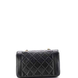 Vintage Diana Flap Bag Quilted Lambskin Small