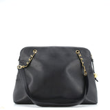 Vintage Timeless Zip Tote Caviar Large