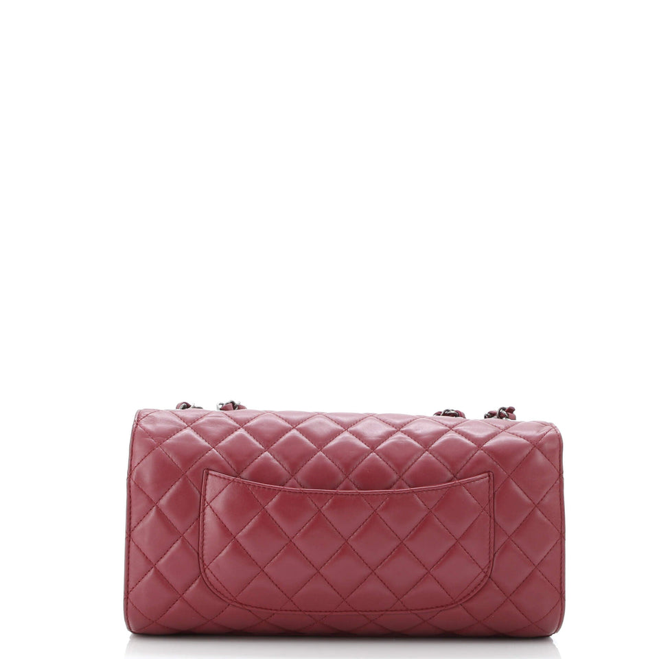 Supermarket Drawstring Shopping Flap Bag Quilted Lambskin Jumbo
