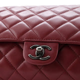 Supermarket Drawstring Shopping Flap Bag Quilted Lambskin Jumbo
