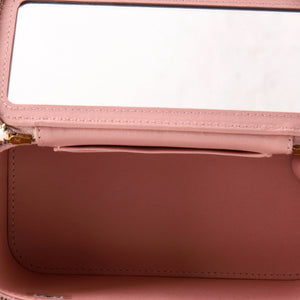 Sweet Camellia Vanity Case with Chain Quilted Lambskin Small