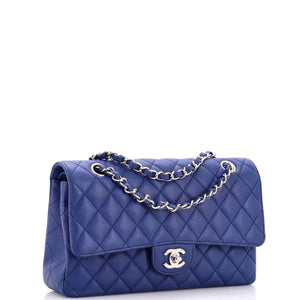 Classic Double Flap Bag Quilted Caviar Medium