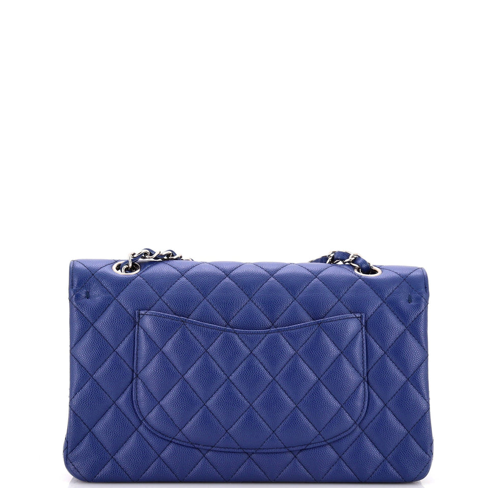 Classic Double Flap Bag Quilted Caviar Medium